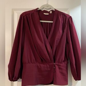 Eva Mendez side close blouse.  Size large.